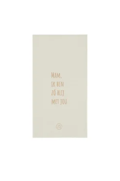 ZUSSS servetten mam zo blij met jou 11x20cm off white