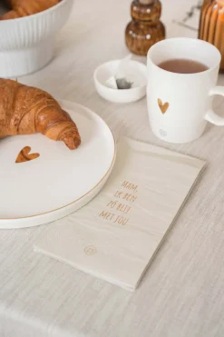 ZUSSS servetten mam zo blij met jou 11x20cm off white