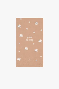 ZUSSS servetten pluk de dag 11x20cm terra roze