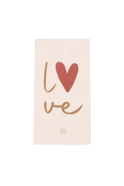 ZUSSS servetten rechthoek 11x20cm love