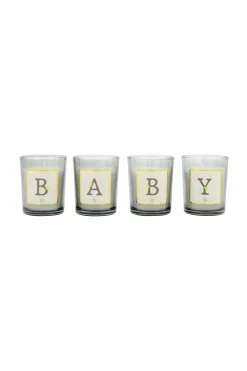 ZUSSS set van 4 glaskaarsjes baby