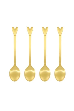 ZUSSS set van 4 lepeltjes hartje