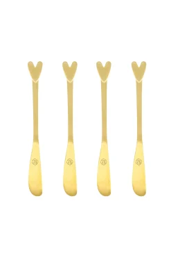 ZUSSS set van 4 mesjes hartje