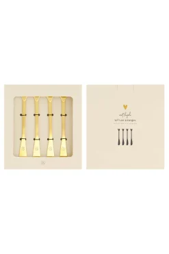 ZUSSS set van 4 mesjes hartje