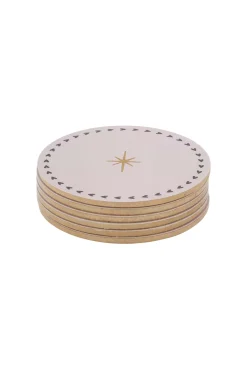 ZUSSS set van 6 onderzetters rond