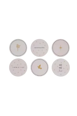 ZUSSS set van 6 onderzetters rond