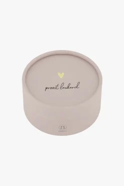 ZUSSS Set van 6 onderzetters rond zand/antracietgrijs/terra roze