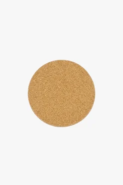 ZUSSS Set van 6 onderzetters rond zand/antracietgrijs/terra roze