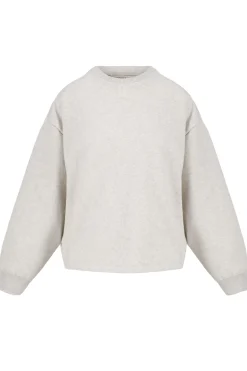 ZUSSS sweater met tekst grijs melee