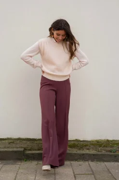 ZUSSS top met lange mouwen en col