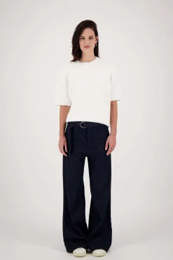 ZUSSS trui met boothals off white