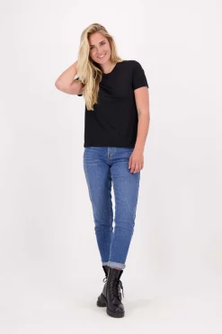 ZUSSS t-shirt met ronde hals