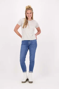 ZUSSS t-shirt met ronde hals