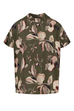 ZUSSS turtle top met iris bloemen print