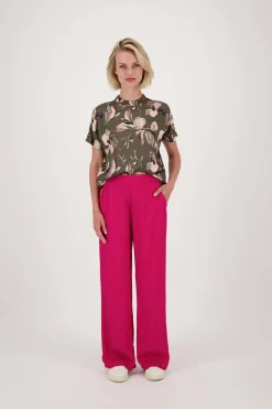 ZUSSS turtle top met iris bloemen print