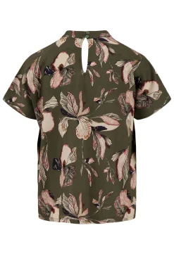 ZUSSS turtle top met iris bloemen print