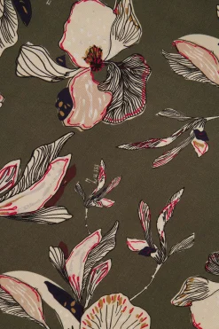 ZUSSS turtle top met iris bloemen print