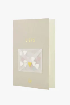 ZUSSS wenskaart liefs met hartjes confetti