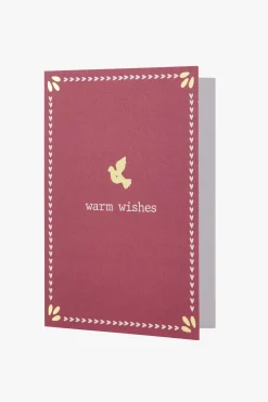 ZUSSS wenskaart met gouden envelop warm wishes