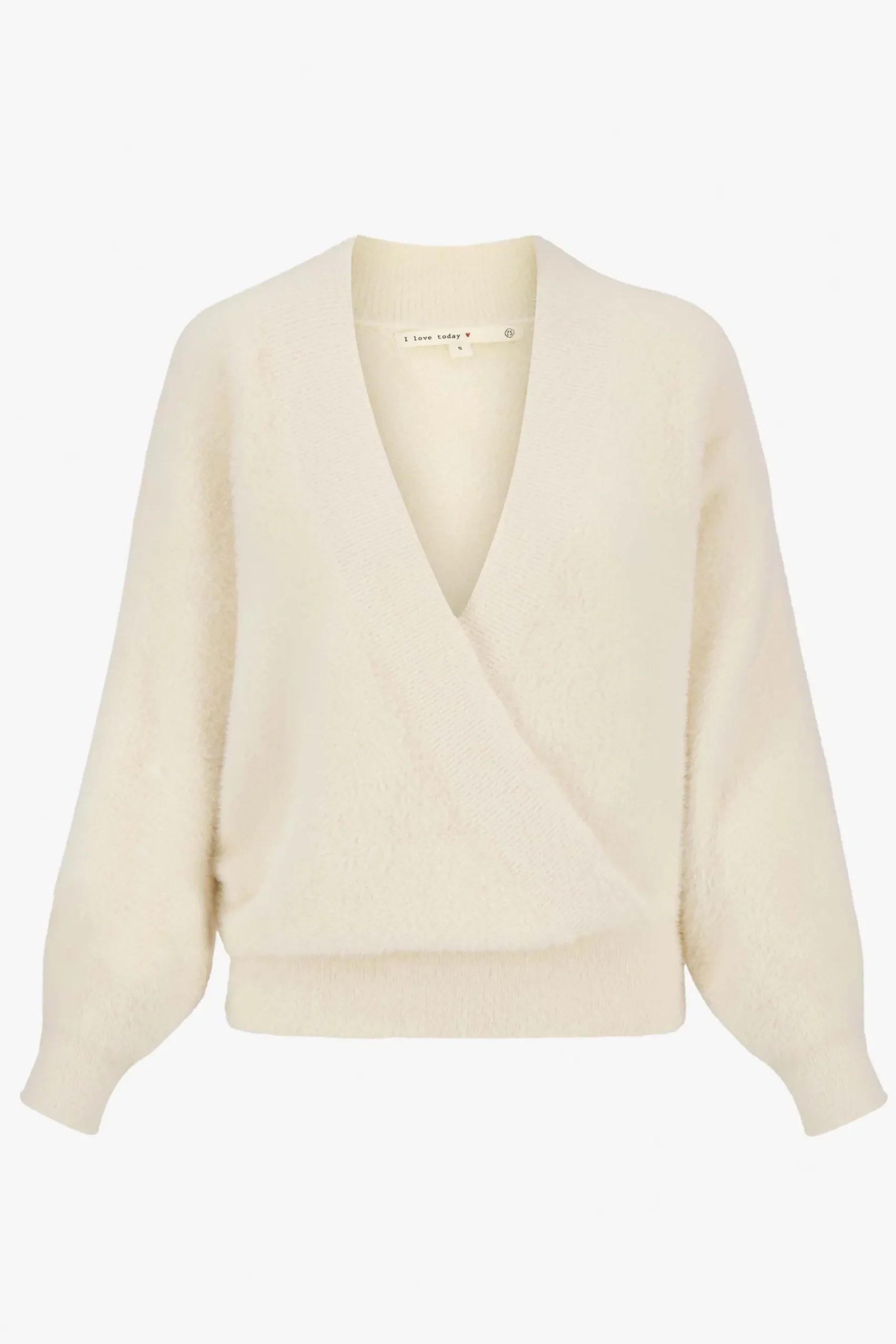 ZUSSS wikkel trui in fluffy garen